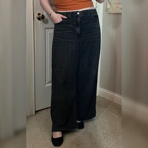 American Eagle Wide Leg High-Rise Women’s Jeans in Black